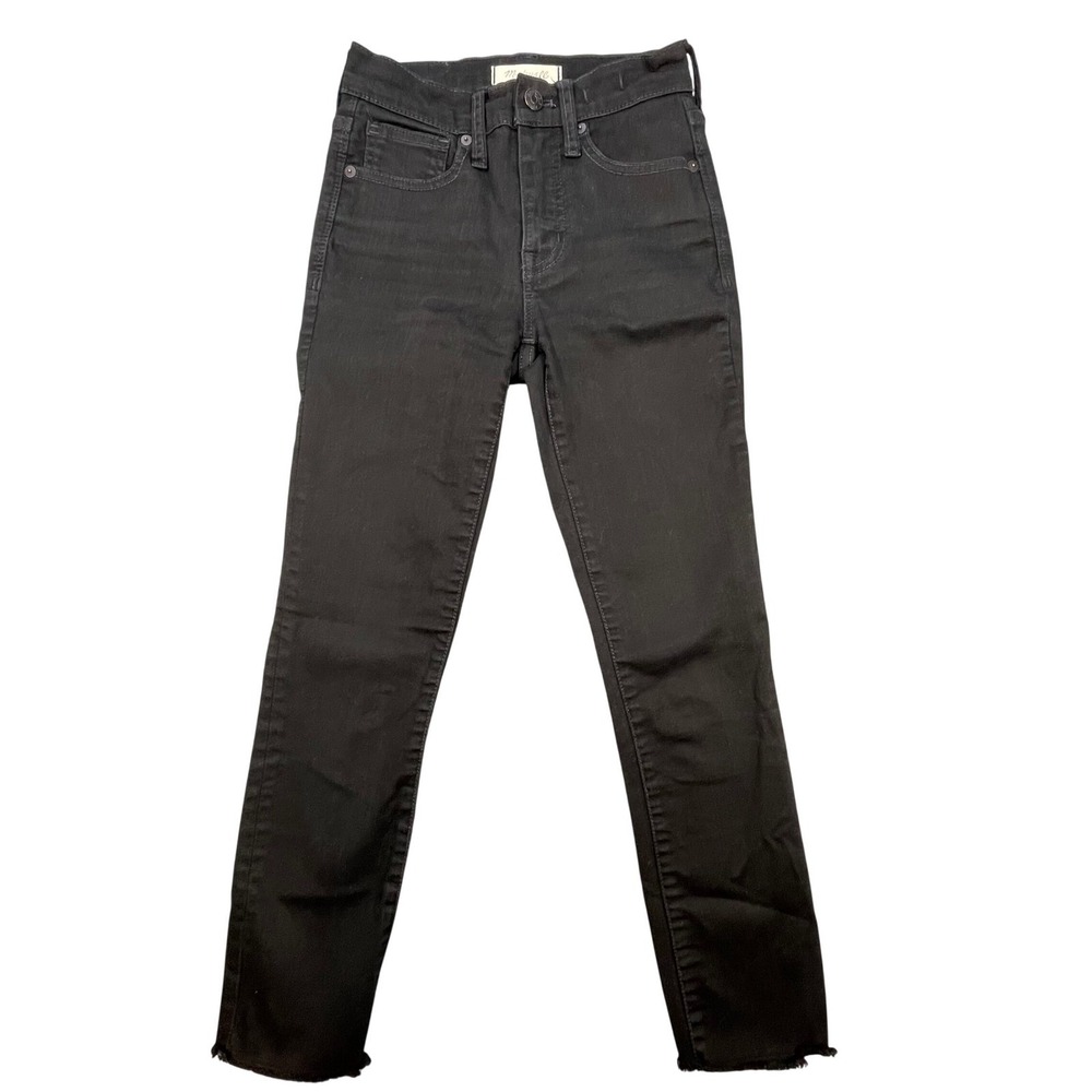 Madewell Black 9 High-Rise Skinny Crop Jeans Women 23